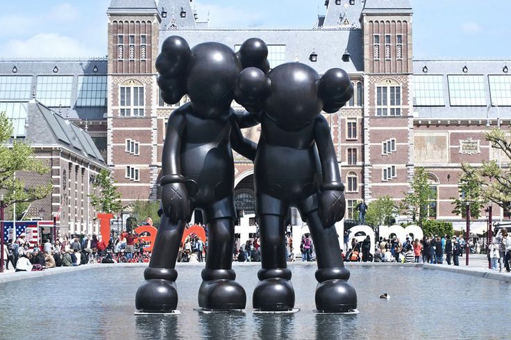 Large Kaws sculpture in a public space